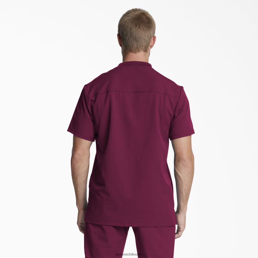 vino (ganar) hombres Blusa médica dynamix con cuello en V y bolsillo con cremallera Dickies vestir X4H0F1256