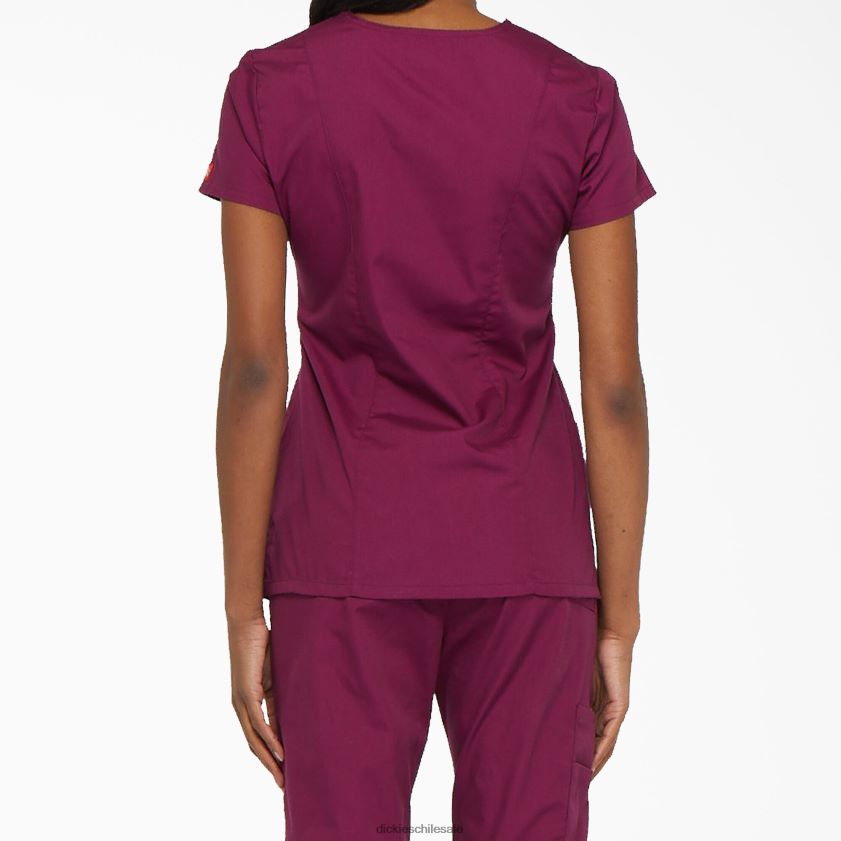 vino (ganar) mujer Blusa médica con cuello en V y ranura para bolígrafo de la firma eds Dickies vestir X4H0F2422