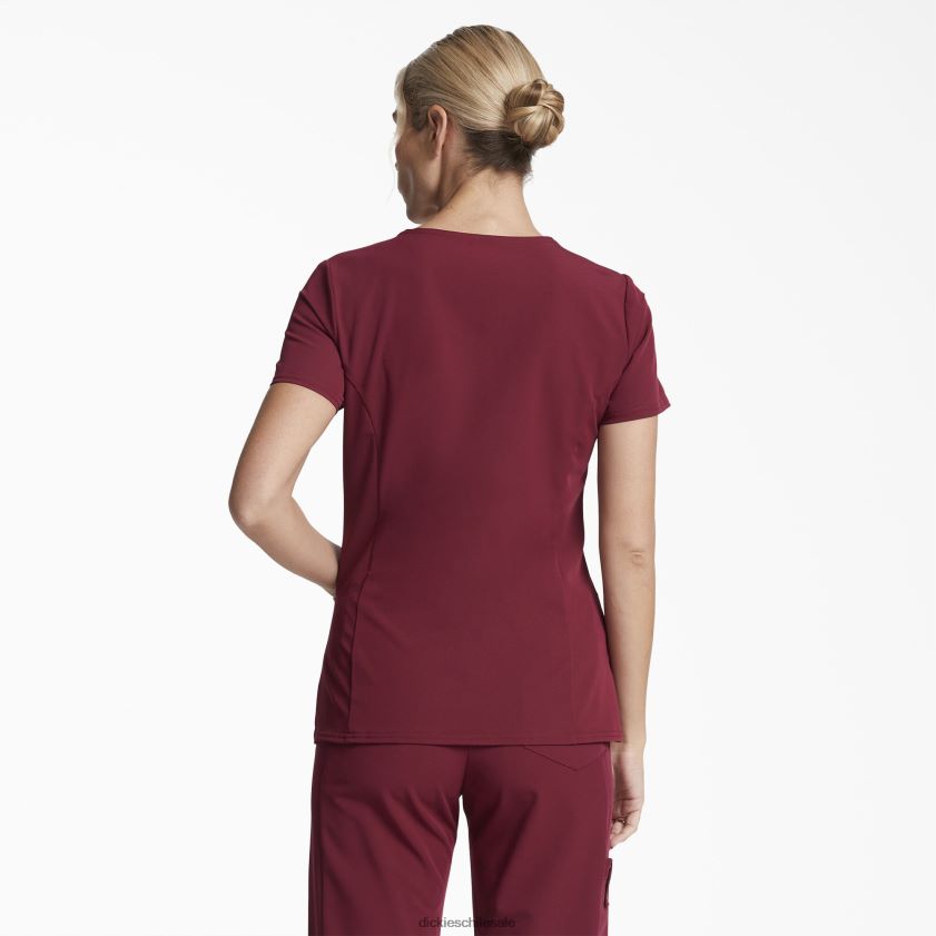 vino (ganar) mujer Blusa médica xtreme stretch con cuello en V Dickies vestir X4H0F2472