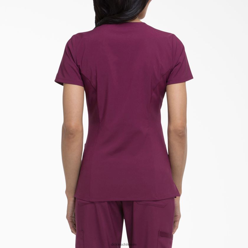 vino (ganar) mujer blusa médica eds essentials con cuello en v Dickies vestir X4H0F2460