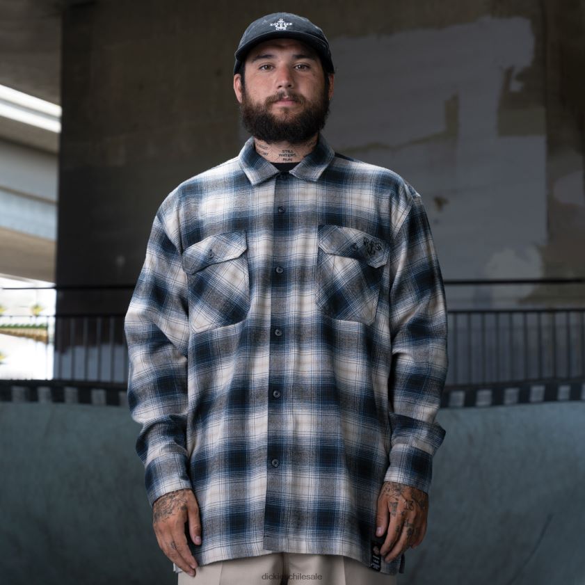 azul ombre a cuadros (ol2) hombres ronnie sandoval camisa de franela cepillada Dickies vestir X4H0F730 azul ombre a cuadros (ol2) hombres ronnie sandoval camisa de franela cepillada Dickies vestir X4H0F730