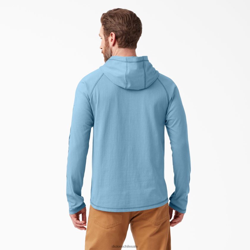 azul polvoriento (dl) hombres playera solar de rendimiento refrescante Dickies vestir X4H0F653