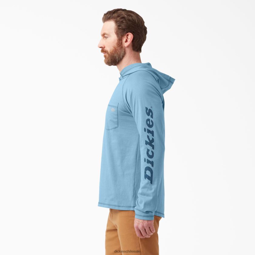 azul polvoriento (dl) hombres playera solar de rendimiento refrescante Dickies vestir X4H0F653