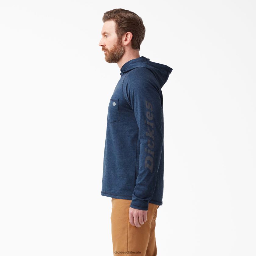 brezo azul marino oscuro (dnh) hombres playera solar de rendimiento refrescante Dickies vestir X4H0F654