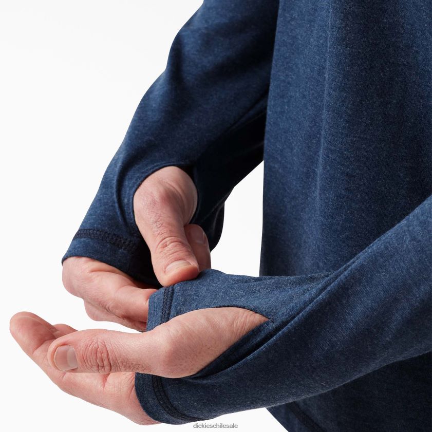 brezo azul marino oscuro (dnh) hombres playera solar de rendimiento refrescante Dickies vestir X4H0F654