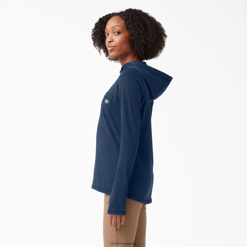 brezo azul marino oscuro (dnh) mujer playera solar de rendimiento refrescante Dickies vestir X4H0F1661