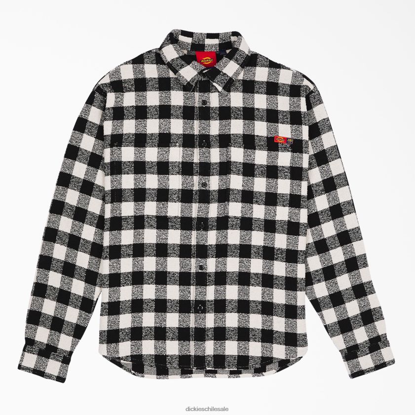 cuadros blancos y negros (awp) hombres camisa de tweed de ceremonia de apertura Dickies vestir X4H0F937