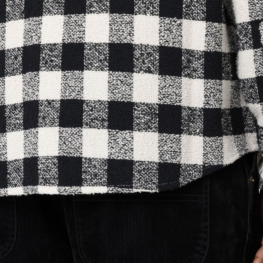 cuadros blancos y negros (awp) hombres camisa de tweed de ceremonia de apertura Dickies vestir X4H0F937