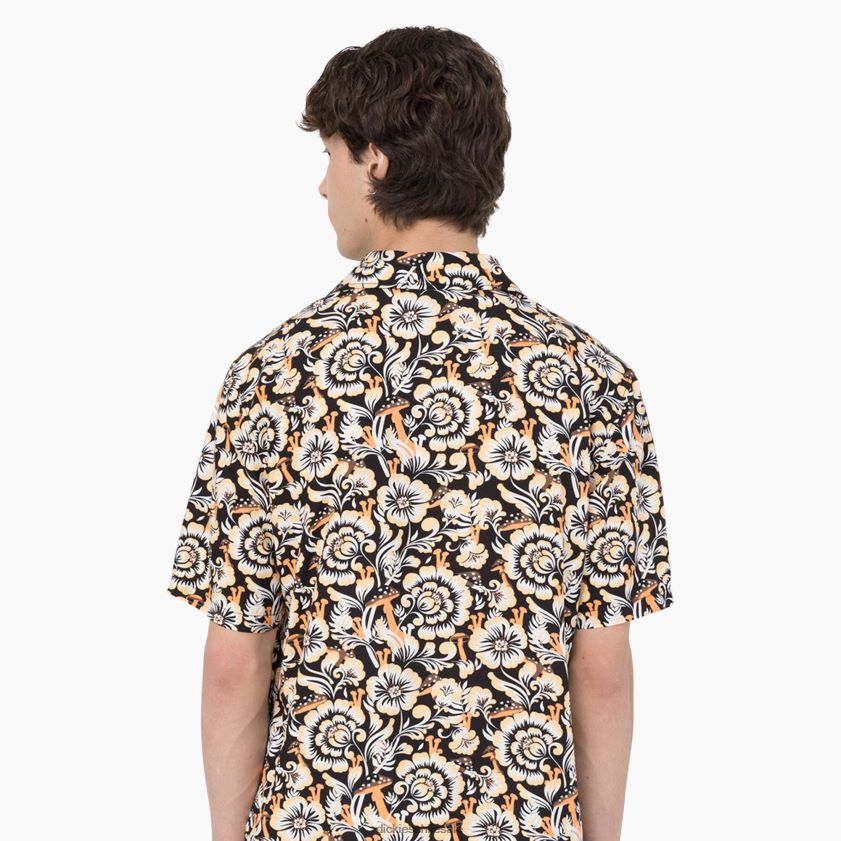 estampado floral marrón (bg2) hombres camisa de manga corta roseburg Dickies vestir X4H0F587