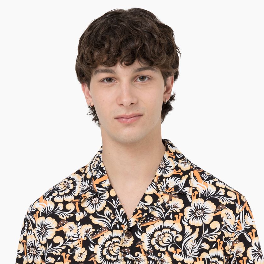 estampado floral marrón (bg2) hombres camisa de manga corta roseburg Dickies vestir X4H0F587