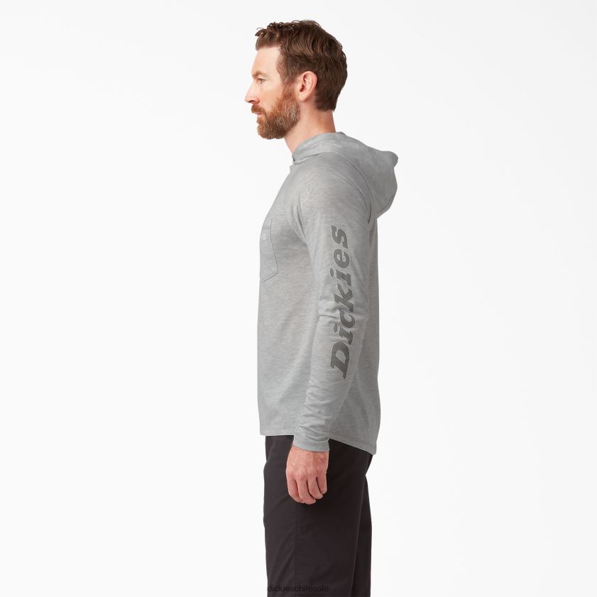 gris ceniza (ag) hombres playera solar de rendimiento refrescante Dickies vestir X4H0F650