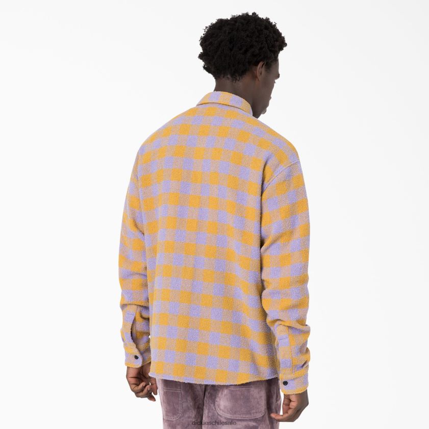 lila (lc) hombres camisa de tweed de ceremonia de apertura Dickies vestir X4H0F938