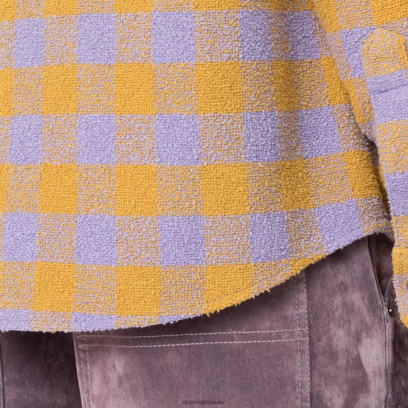 lila (lc) hombres camisa de tweed de ceremonia de apertura Dickies vestir X4H0F938