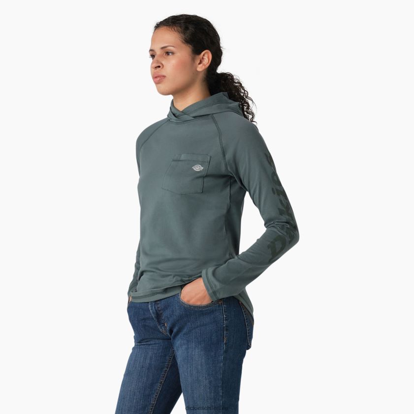 lincoln verde (ln) mujer playera solar de rendimiento refrescante Dickies vestir X4H0F1665