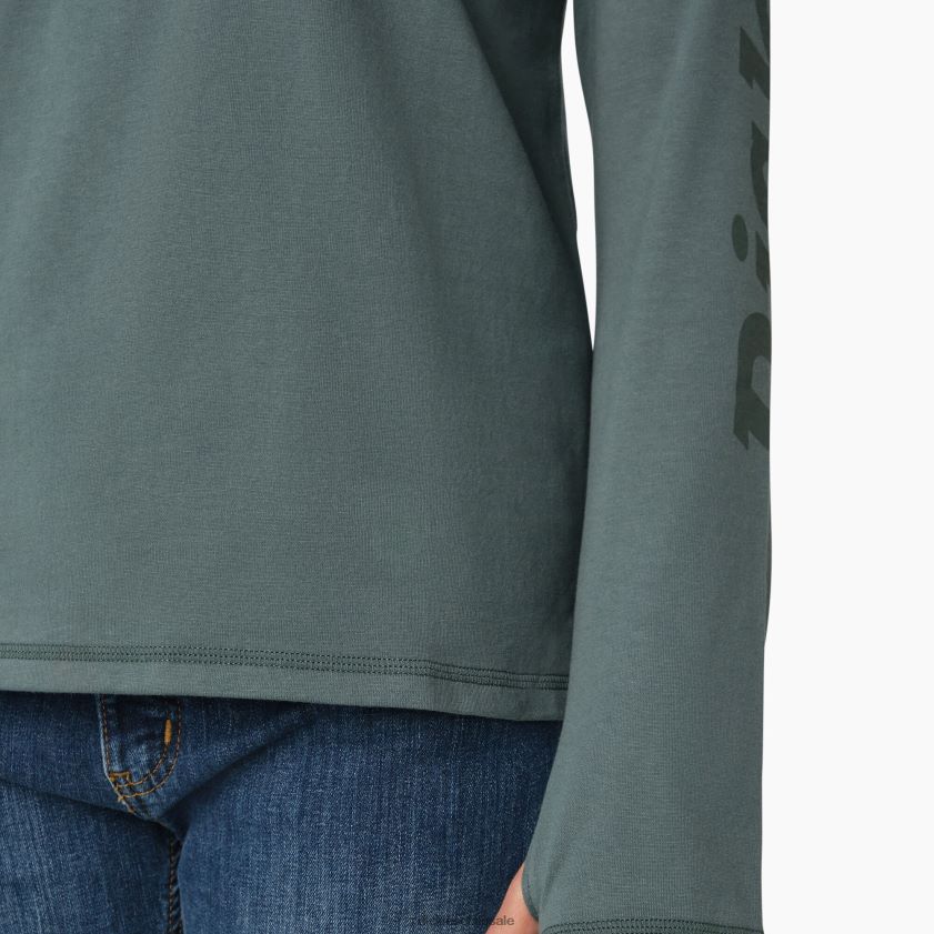 lincoln verde (ln) mujer playera solar de rendimiento refrescante Dickies vestir X4H0F1665