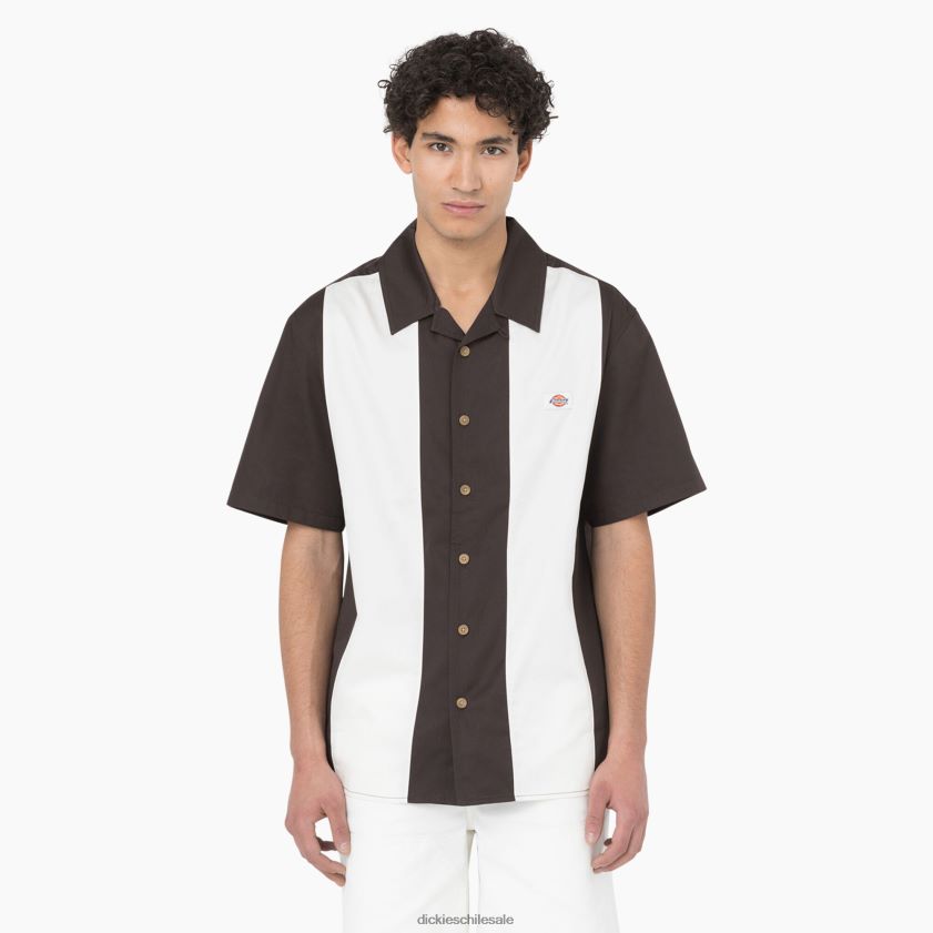 marrón oscuro (db) hombres camisa de manga corta Dickies vestir X4H0F784