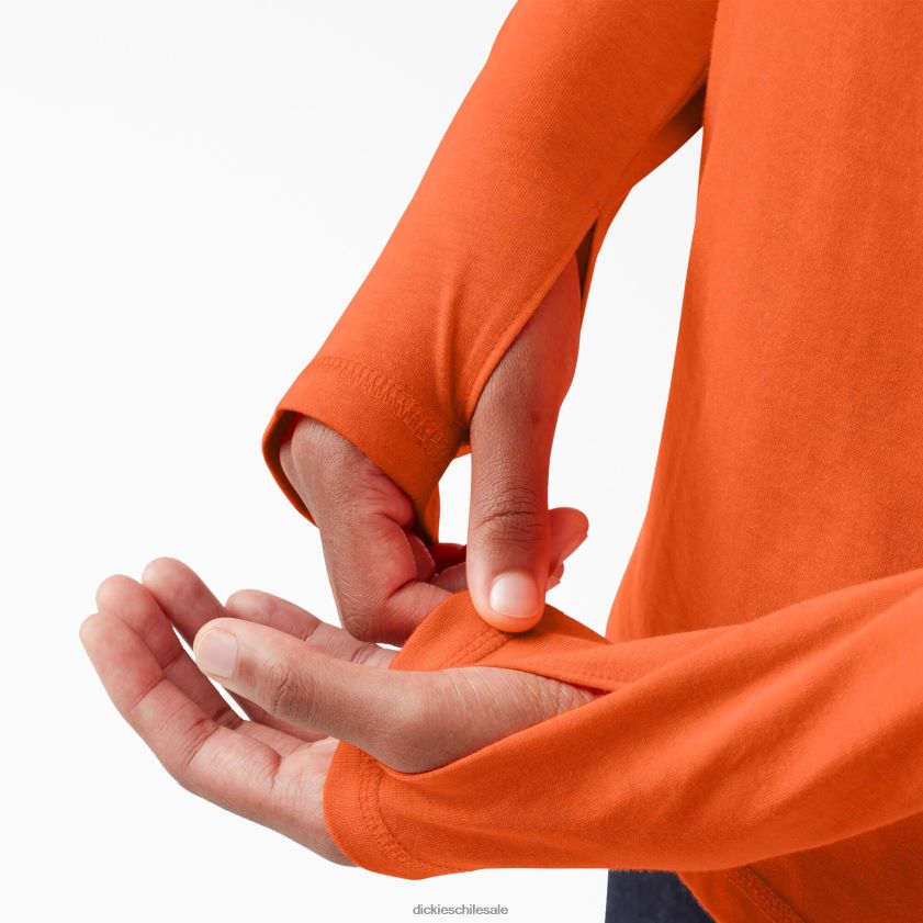 naranja brillante (bod) mujer playera solar de rendimiento refrescante Dickies vestir X4H0F1659