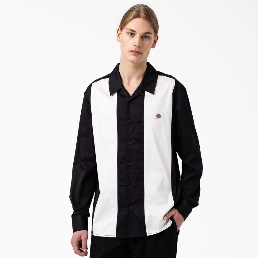 negro (bkx) hombres camisa de manga larga Dickies vestir X4H0F837