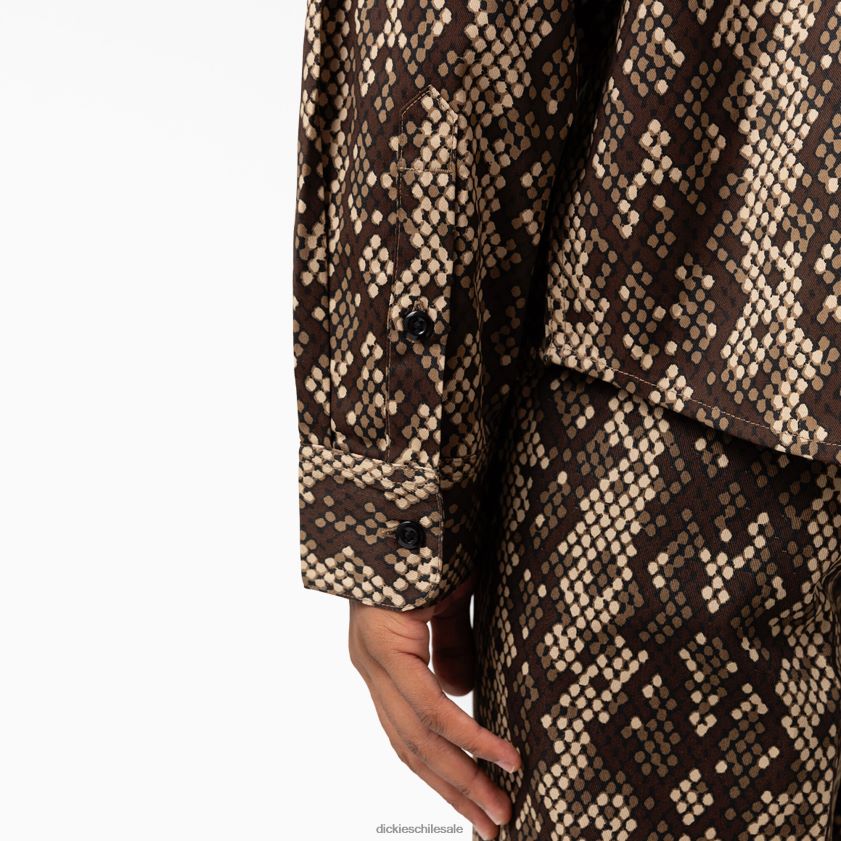 negro (negro) hombres camisa de manga larga camden Dickies vestir X4H0F853