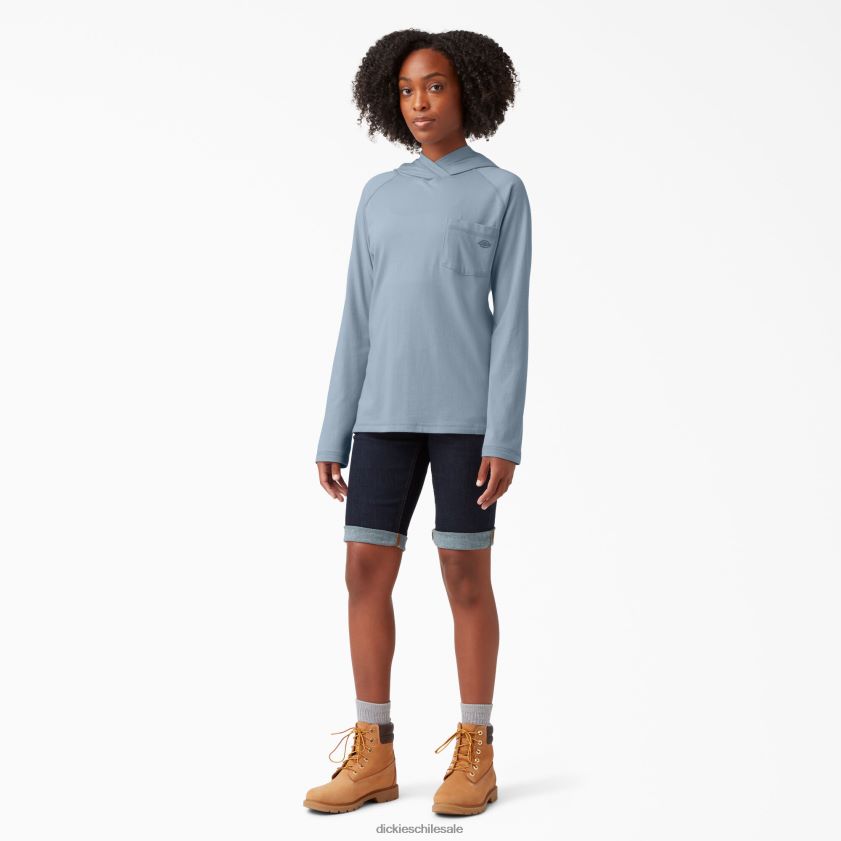 niebla azul (fe) mujer playera solar de rendimiento refrescante Dickies vestir X4H0F1663