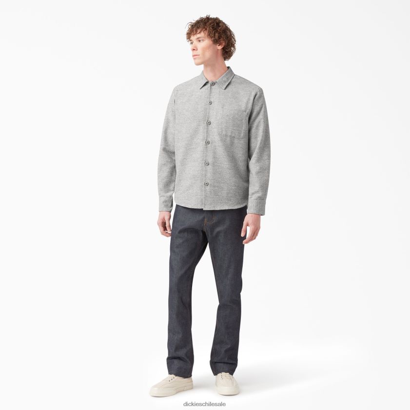 plata enjuagada (rsv) hombres camisa de manga larga de 1922 Dickies vestir X4H0F935