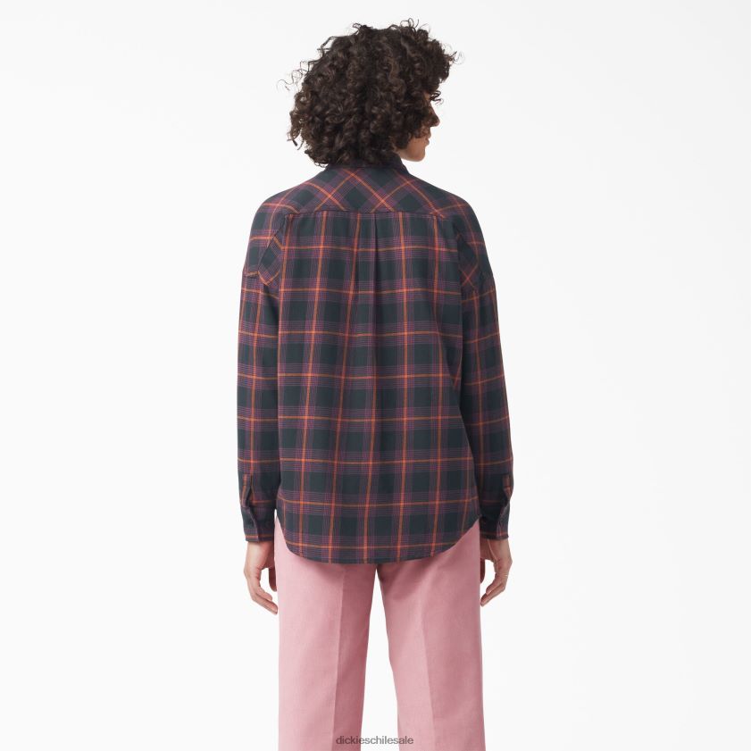 vino/cuadros negro (bpn) mujer camisa oversize Bakerhill Dickies vestir X4H0F2101
