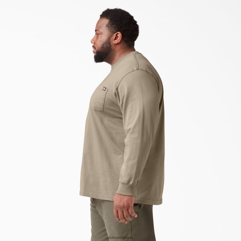 arena del desierto (ds) hombres camiseta de manga larga de peso pesado Dickies vestir X4H0F606