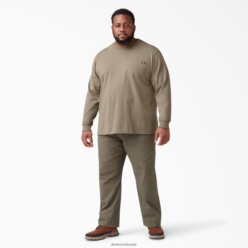 arena del desierto (ds) hombres camiseta de manga larga de peso pesado Dickies vestir X4H0F606