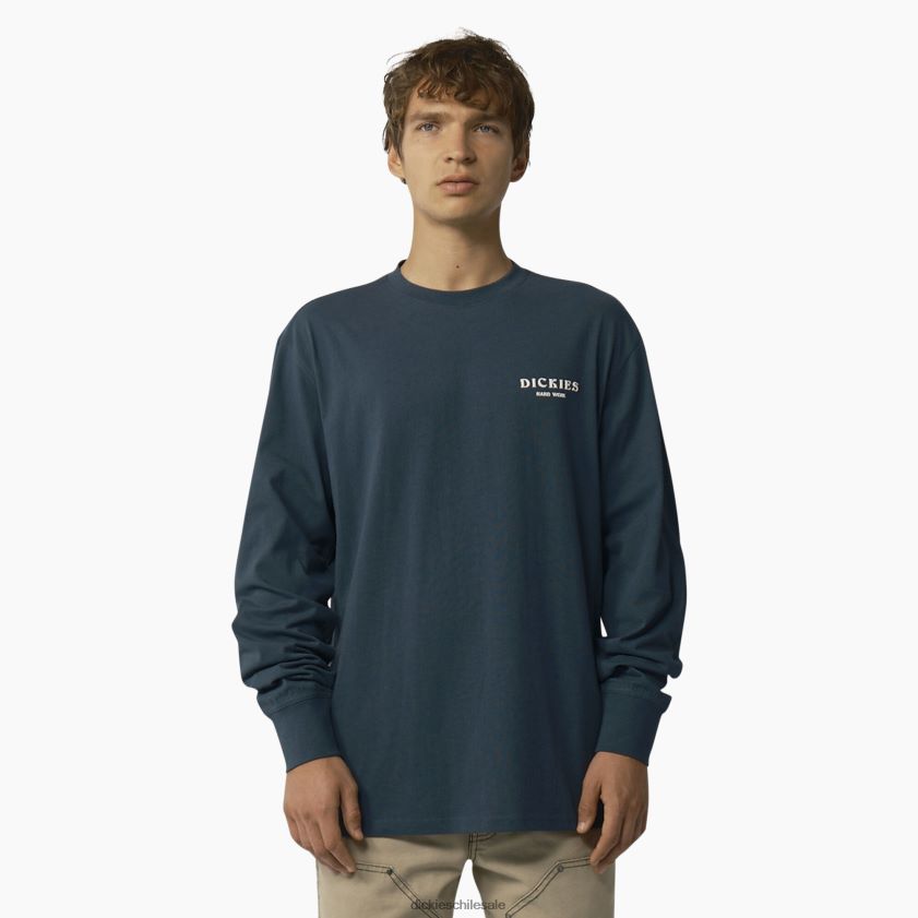 azul de la fuerza aérea (af) hombres camiseta de manga larga Dickies vestir X4H0F804