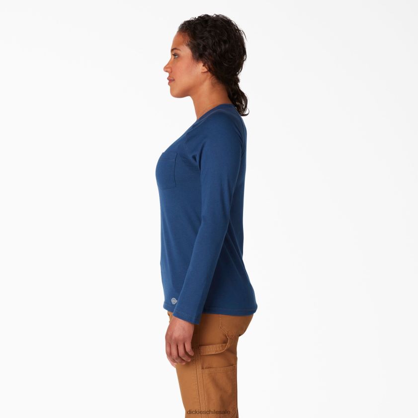 azul marino dinámico (dy2) mujer camiseta refrescante de manga larga Dickies vestir X4H0F1631