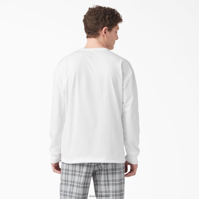 blanco (wh) hombres camiseta henley de manga larga Dickies vestir X4H0F810