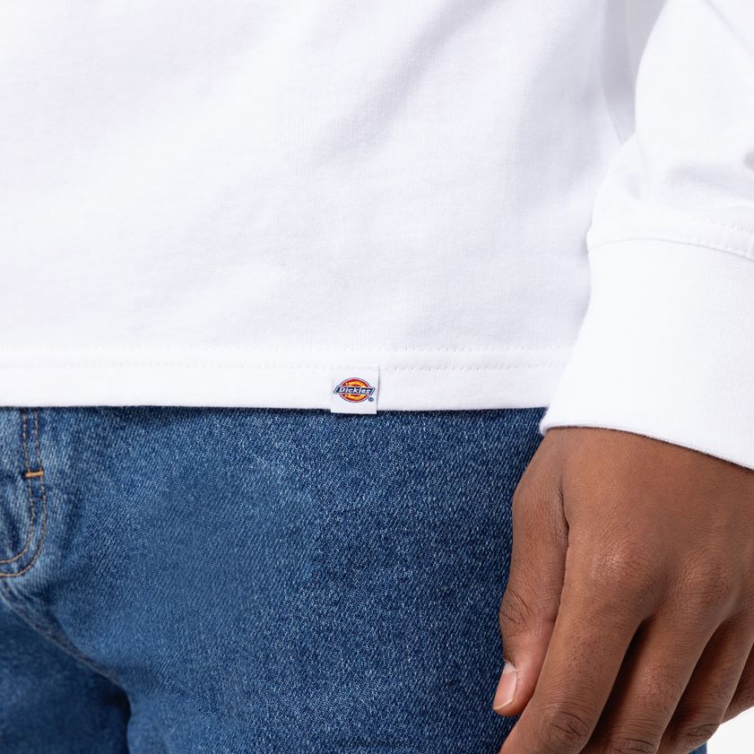 blanco (wh) hombres camiseta manga larga union springs Dickies vestir X4H0F836