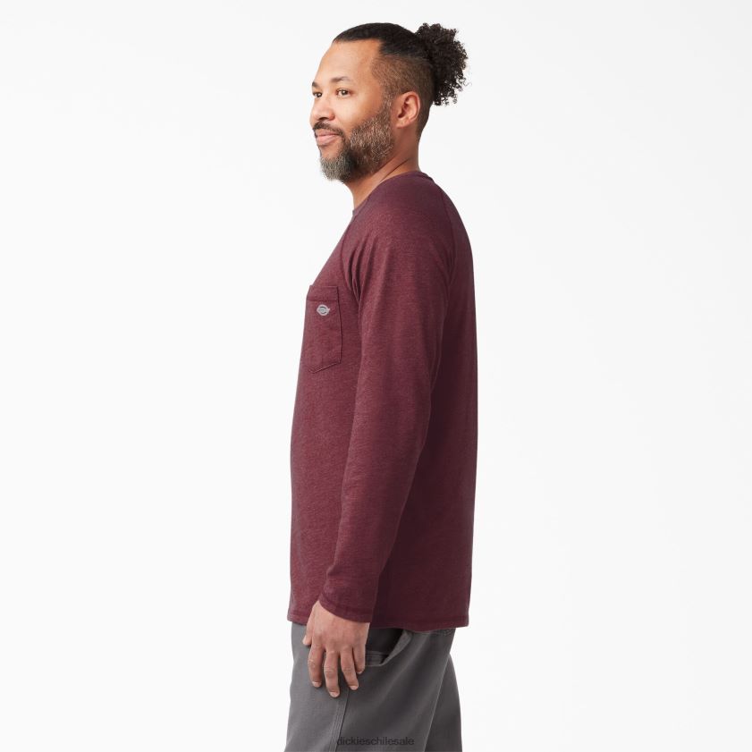 brezo burdeos (byh) hombres camiseta refrescante de manga larga Dickies vestir X4H0F617