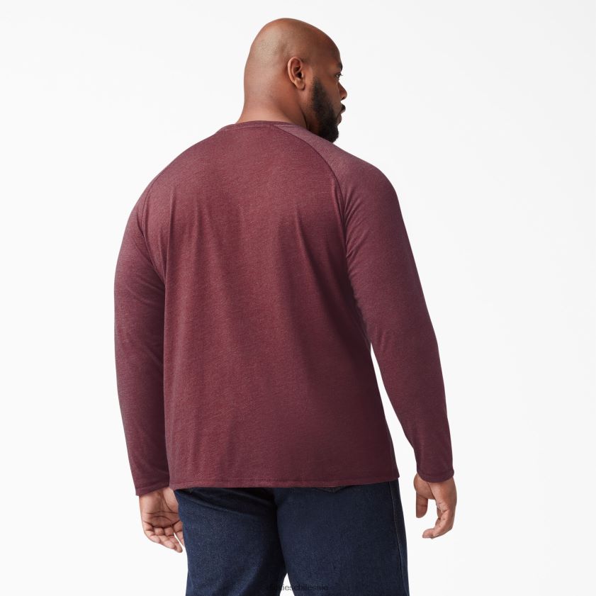 brezo burdeos (byh) hombres camiseta refrescante de manga larga Dickies vestir X4H0F617