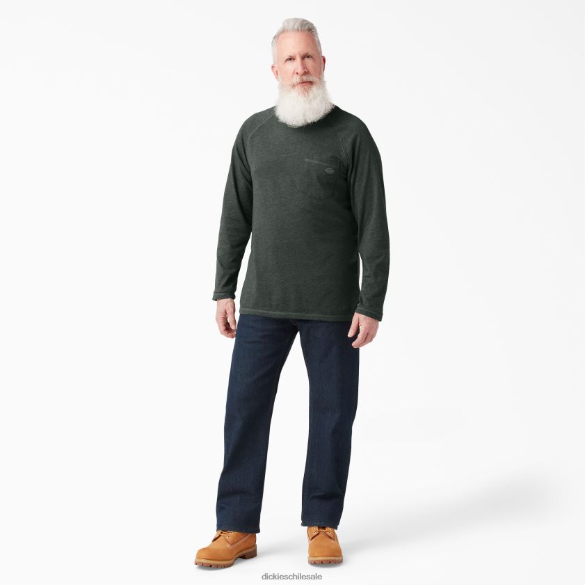 brezo verde cazador (hnh) hombres camiseta refrescante de manga larga Dickies vestir X4H0F620