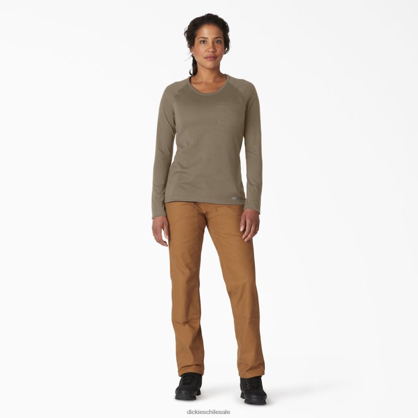 brezo verde militar (mld) mujer camiseta refrescante de manga larga Dickies vestir X4H0F1637