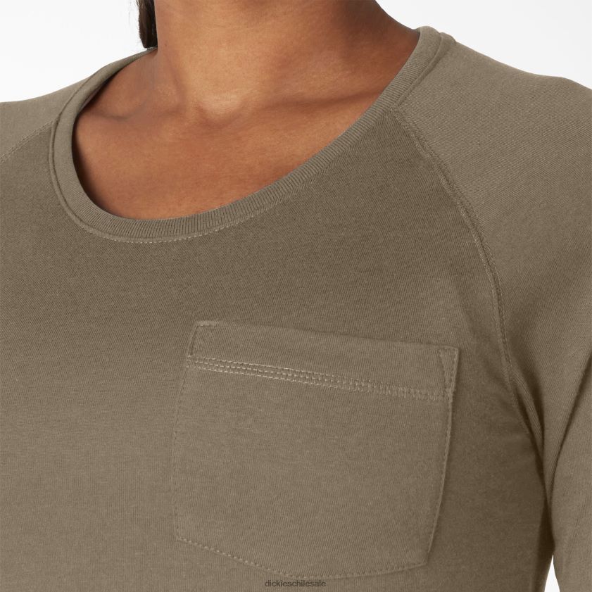 brezo verde militar (mld) mujer camiseta refrescante de manga larga Dickies vestir X4H0F1637