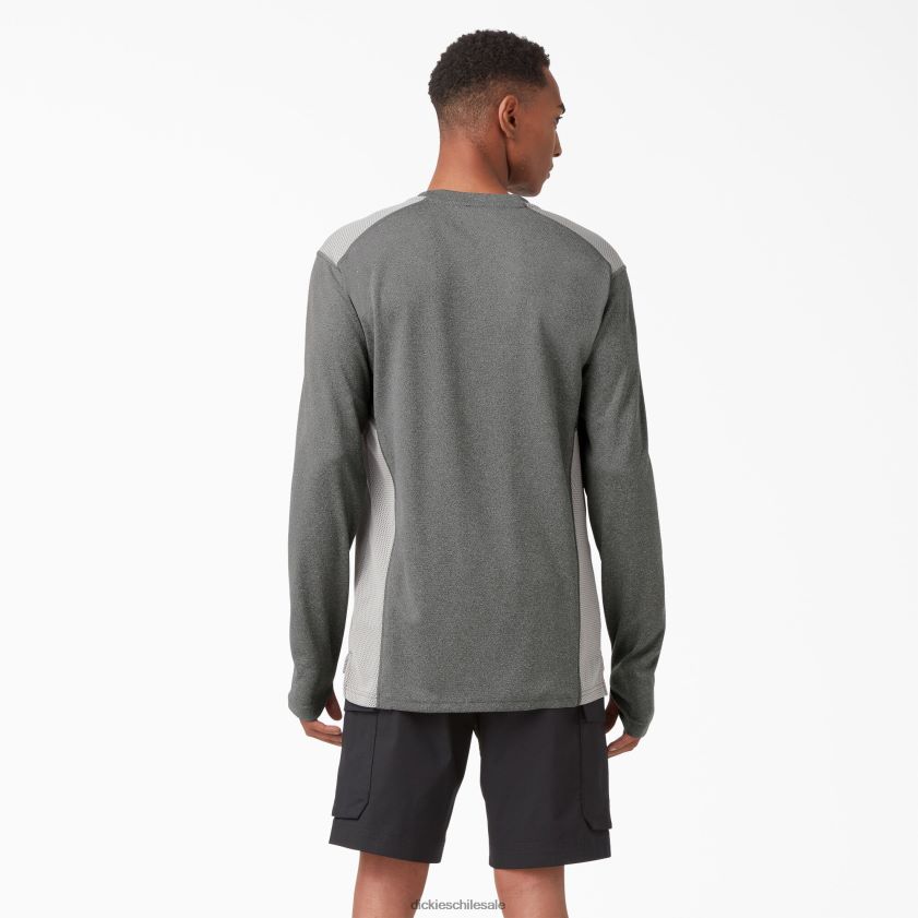 jaspeado gris oscuro (ghf) hombres camiseta de manga larga temp-iq 365 Dickies vestir X4H0F702