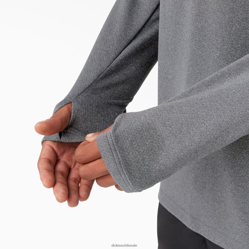 jaspeado gris oscuro (ghf) hombres camiseta de manga larga temp-iq 365 Dickies vestir X4H0F702