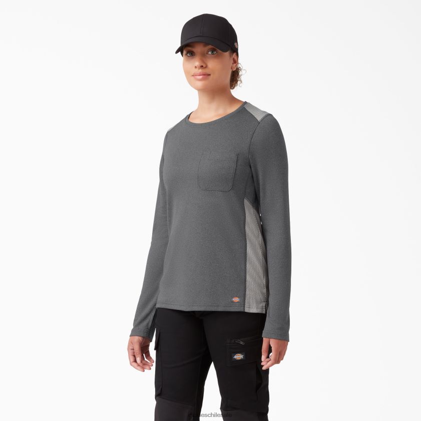 jaspeado gris oscuro (ghf) mujer camiseta de manga larga temp-iq 365 Dickies vestir X4H0F1694