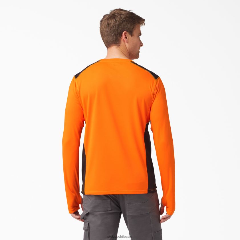 naranja neón (na) hombres camiseta de manga larga temp-iq 365 Dickies vestir X4H0F705