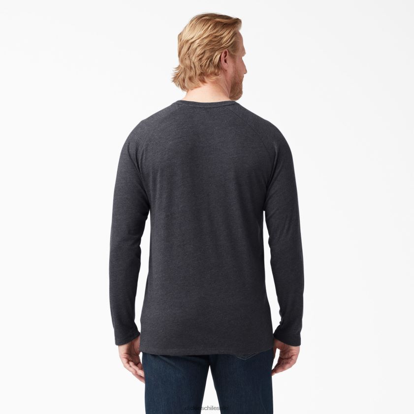 negro brezo (kbh) hombres camiseta refrescante de manga larga Dickies vestir X4H0F621