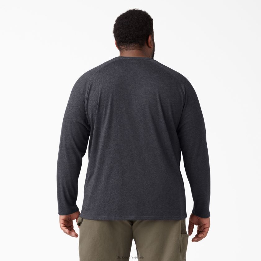 negro brezo (kbh) hombres camiseta refrescante de manga larga Dickies vestir X4H0F621