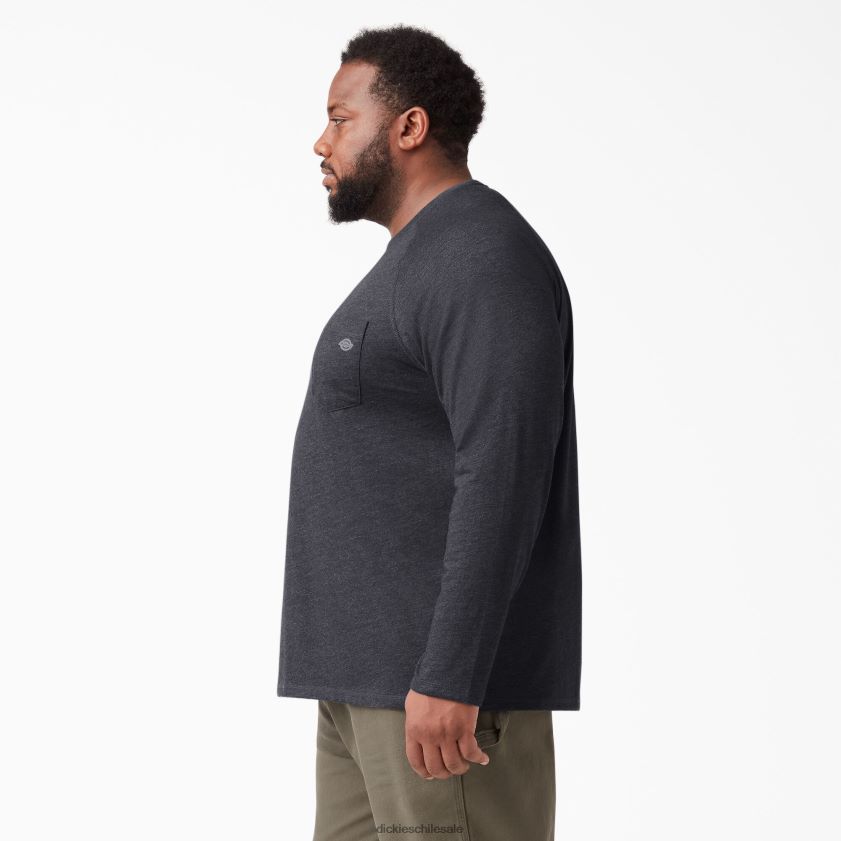 negro brezo (kbh) hombres camiseta refrescante de manga larga Dickies vestir X4H0F621