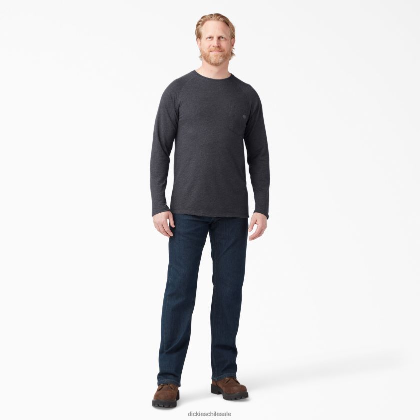 negro brezo (kbh) hombres camiseta refrescante de manga larga Dickies vestir X4H0F621