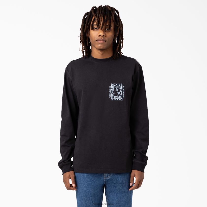 negro (kbk) hombres camiseta de manga larga marbury Dickies vestir X4H0F919