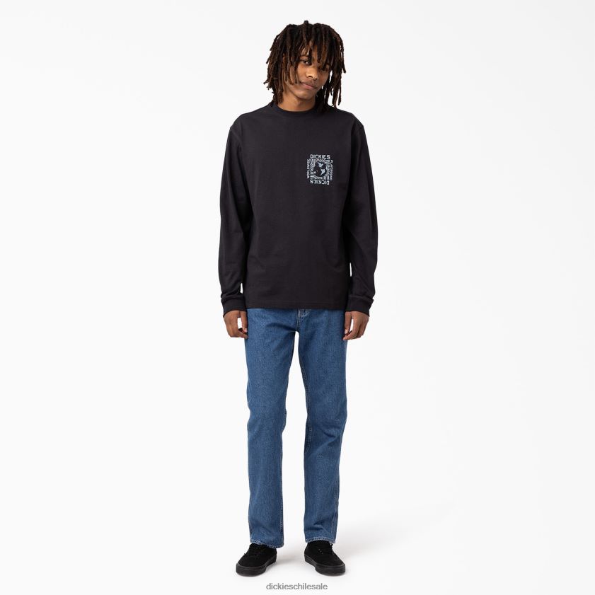 negro (kbk) hombres camiseta de manga larga marbury Dickies vestir X4H0F919