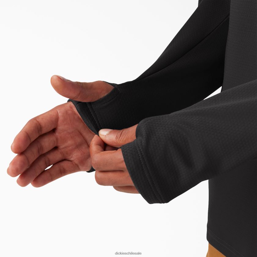 negro (kbk) hombres camiseta de manga larga temp-iq 365 Dickies vestir X4H0F703