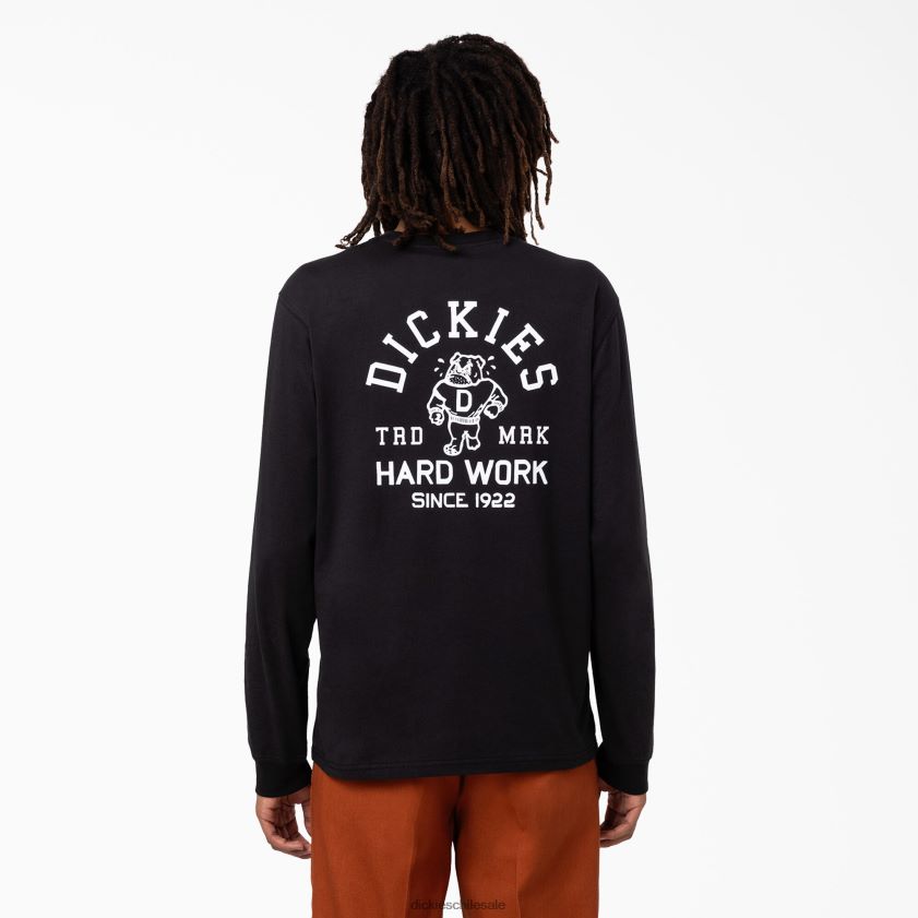 negro (kbk) hombres camiseta manga larga cleveland Dickies vestir X4H0F945