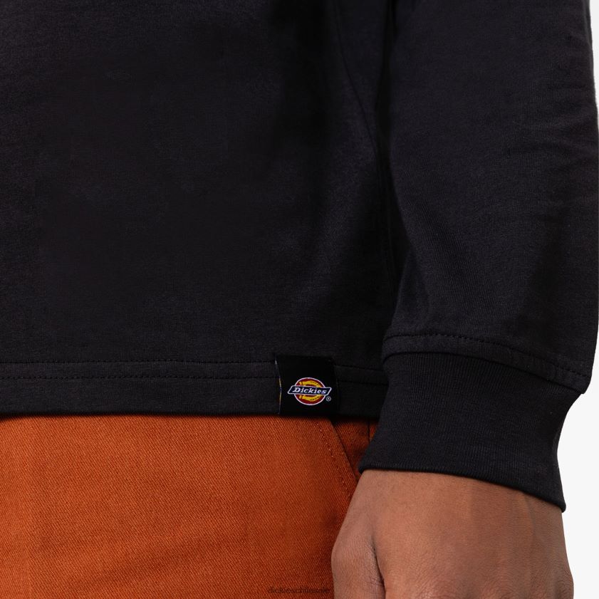 negro (kbk) hombres camiseta manga larga cleveland Dickies vestir X4H0F945